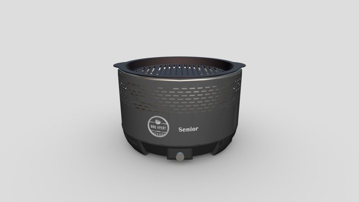 Senior Black Plancha Fierro F. 3D Model