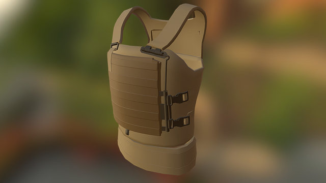 VIRTUS Military Body Armor 3D Model