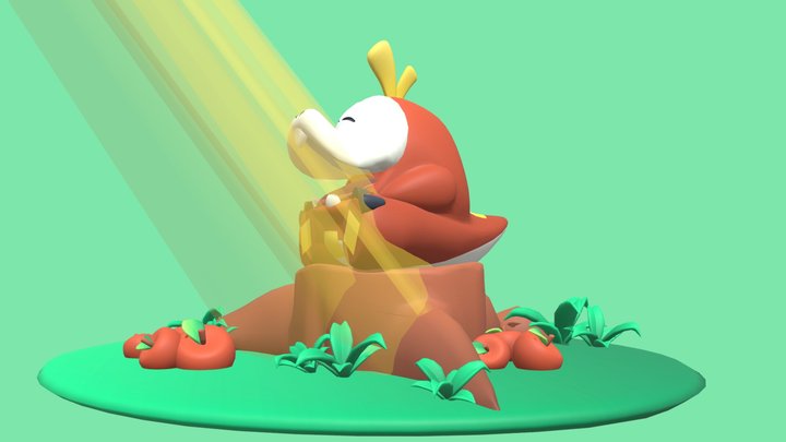 Fuecoco 3D Model