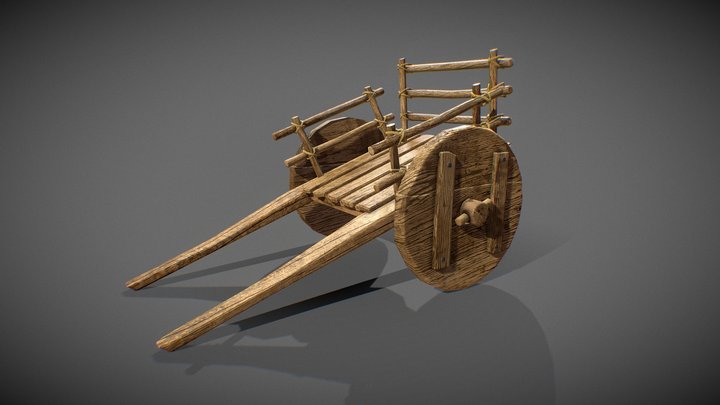 Old Cart 3D Model