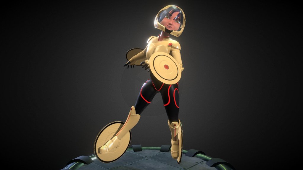 Big Hero 6 GoGo Tamago Armor for Cosplay 3D model 3D printable