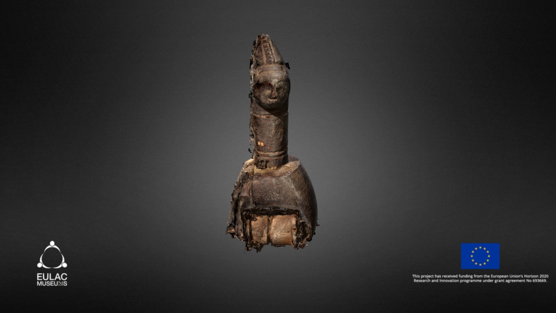 West African heddle pulley — Sketchfab embed 3D viewer