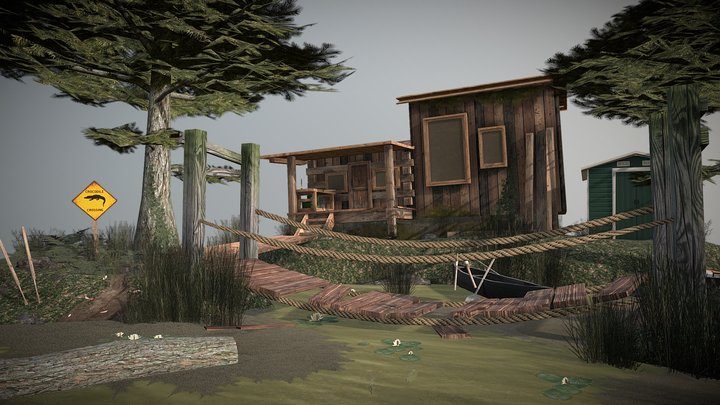 DAE Diorama - Forest Loner 3D Model