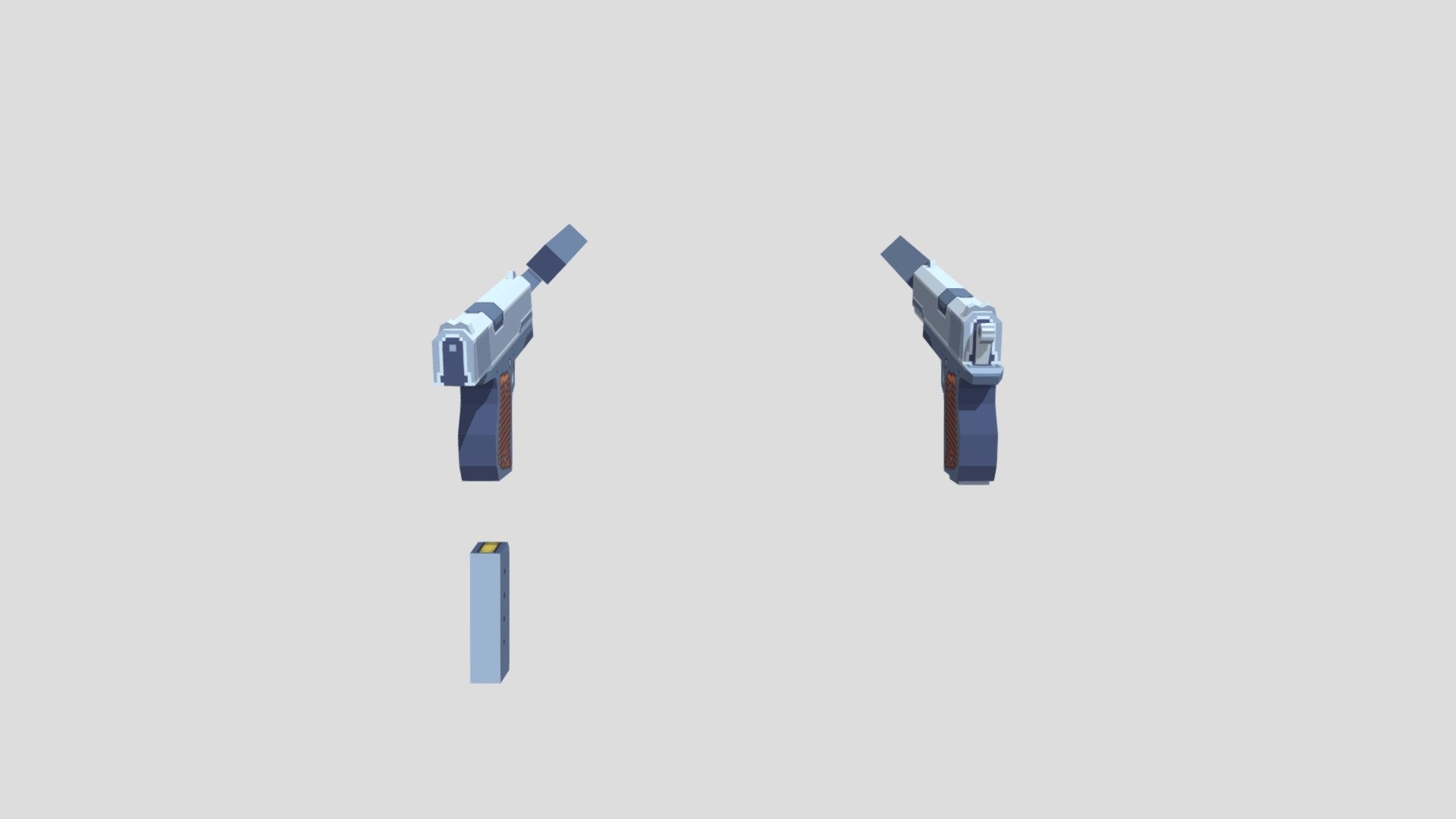 Pistol with silencer