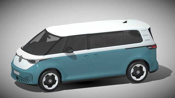 2023 Volkswagen ID Buzz LWB 3D Model