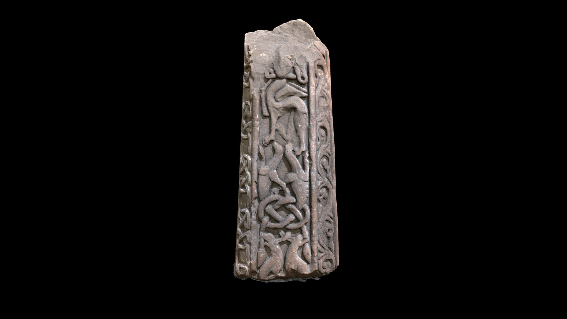 Anglo-Saxon Stone Sculpture, Melsonby - 3D model by Roger Lang (@rwlang ...