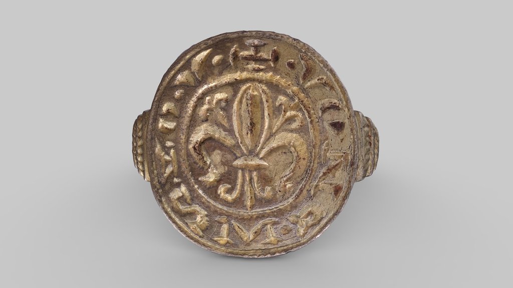 Gold-plated silver ring