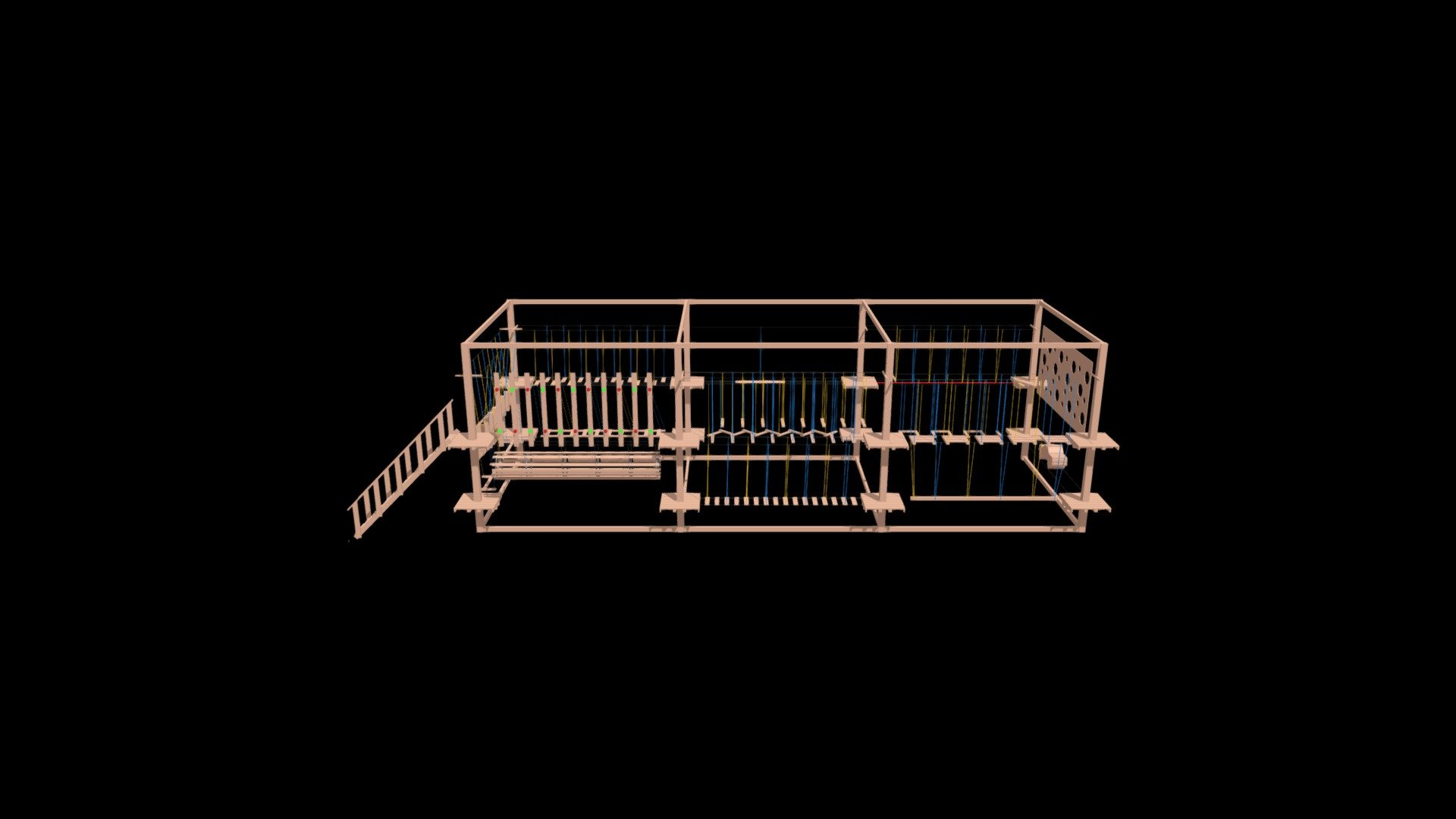 Rope park 6х18 - 3D model by rope.park.ru [4babd99] - Sketchfab