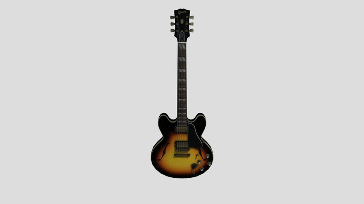 1964 Gibson ES-345 Sunburst – Modèle 3D gratuit STL