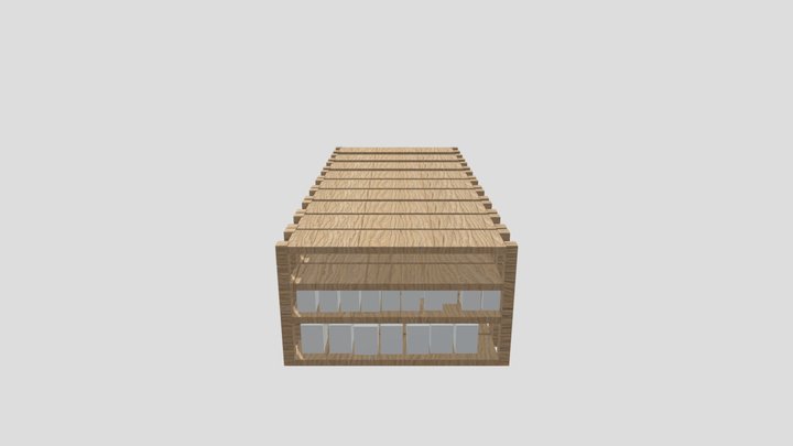 Shop shelvs with produce (add your own textures) 3D Model