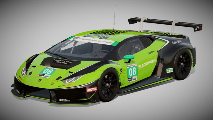 2018 Lamborghini Huracan GT3 – Modelo 3D gratuito STL
