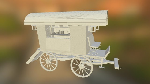 WIP - Travelling Apothecary Wagon 3D Model