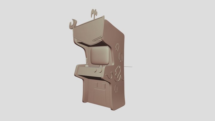 Captain Ahab's Moby Blaster Arcade Cabinet 3D Model