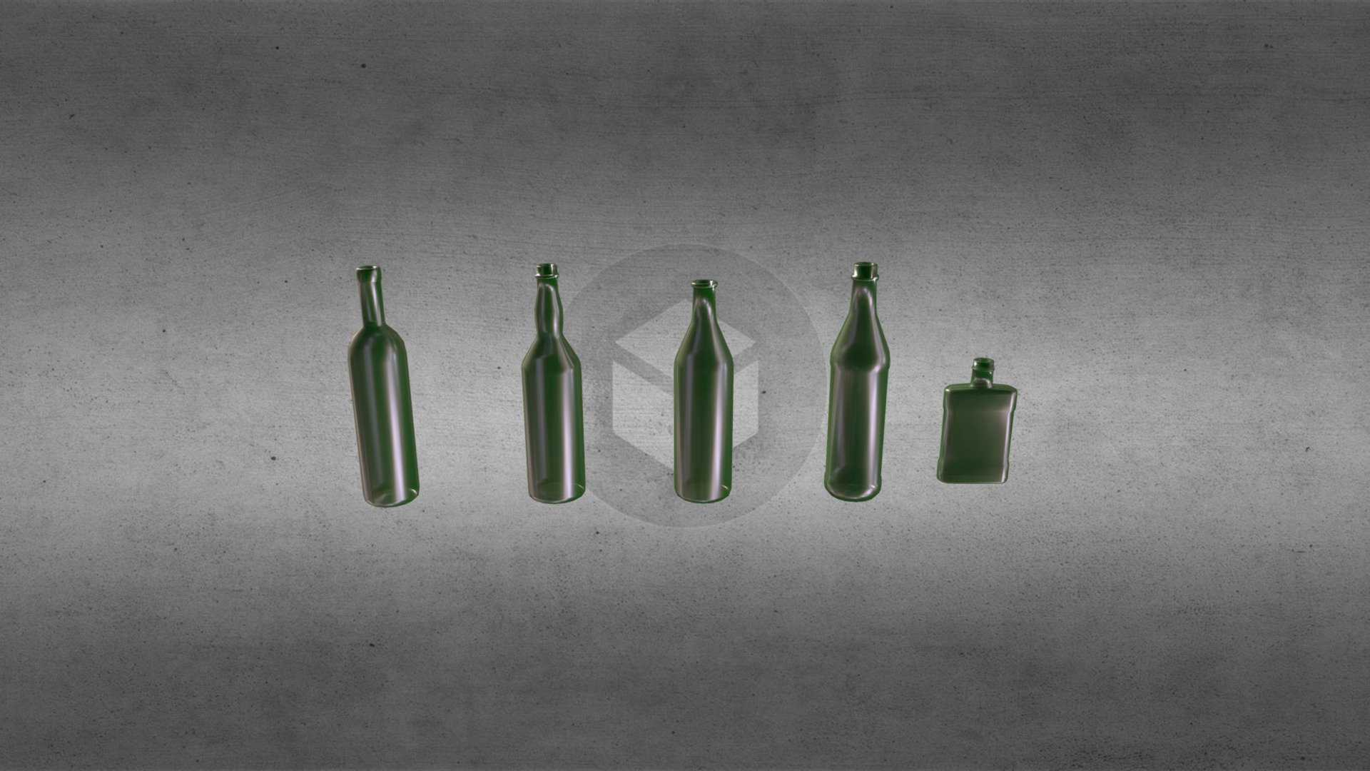 Alcohol bottles (Russian GOST)