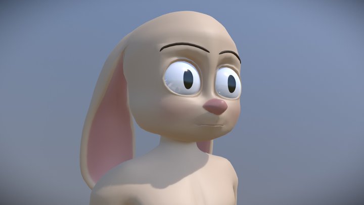 Perry the Rabbit (Version 01, Reference) 3D Model