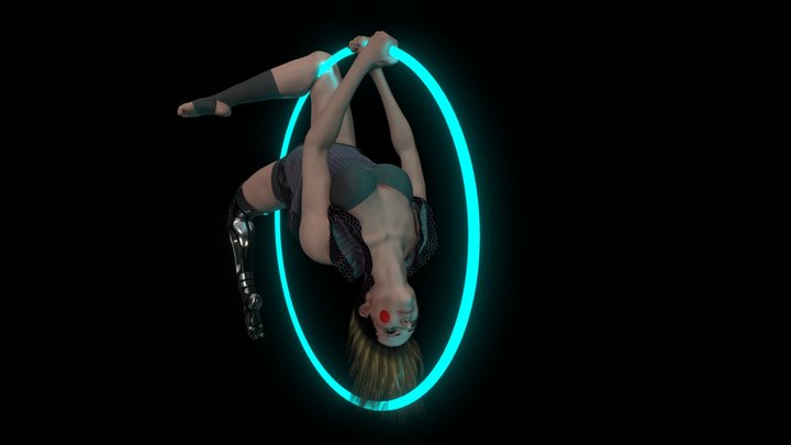 Cyber-hoop (Scifi-Circus) 3D Model