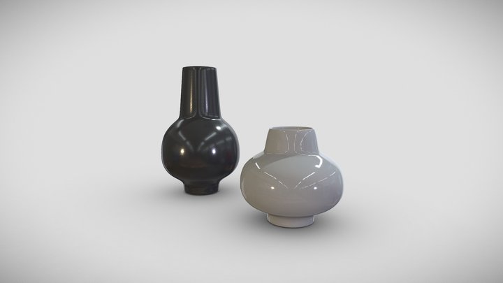 Decorative  Vases 3 3D Model