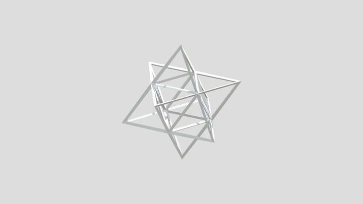 Metatron's Cube 3D Model