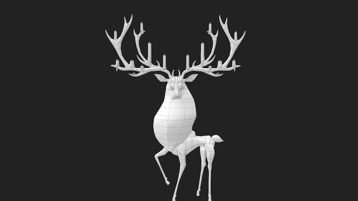 Deer Mesh 3D Model