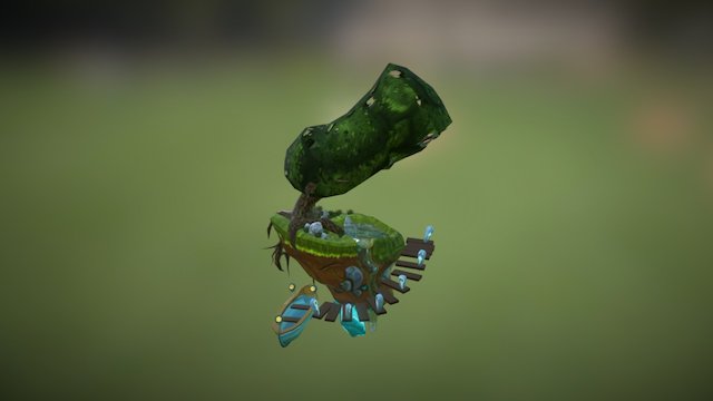 Floating Island 3D Model