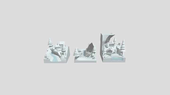 Forest Loner - Blockout 3D Model
