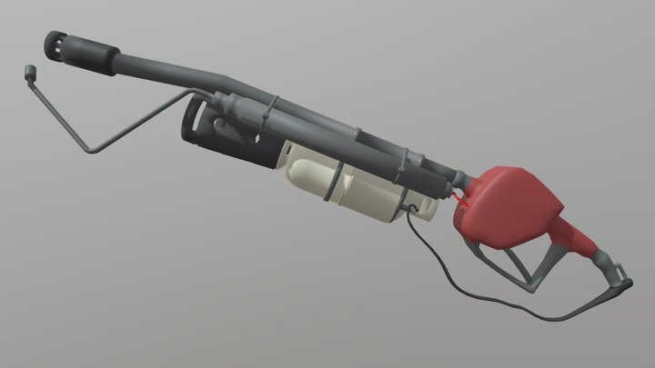 flamethrower Pyro - Team Fortress 2 3D Model