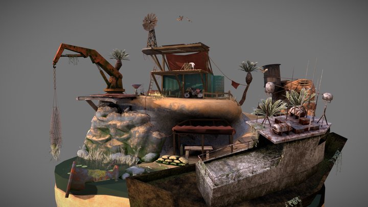 DAE Diorama - RUSTBORN 3D Model