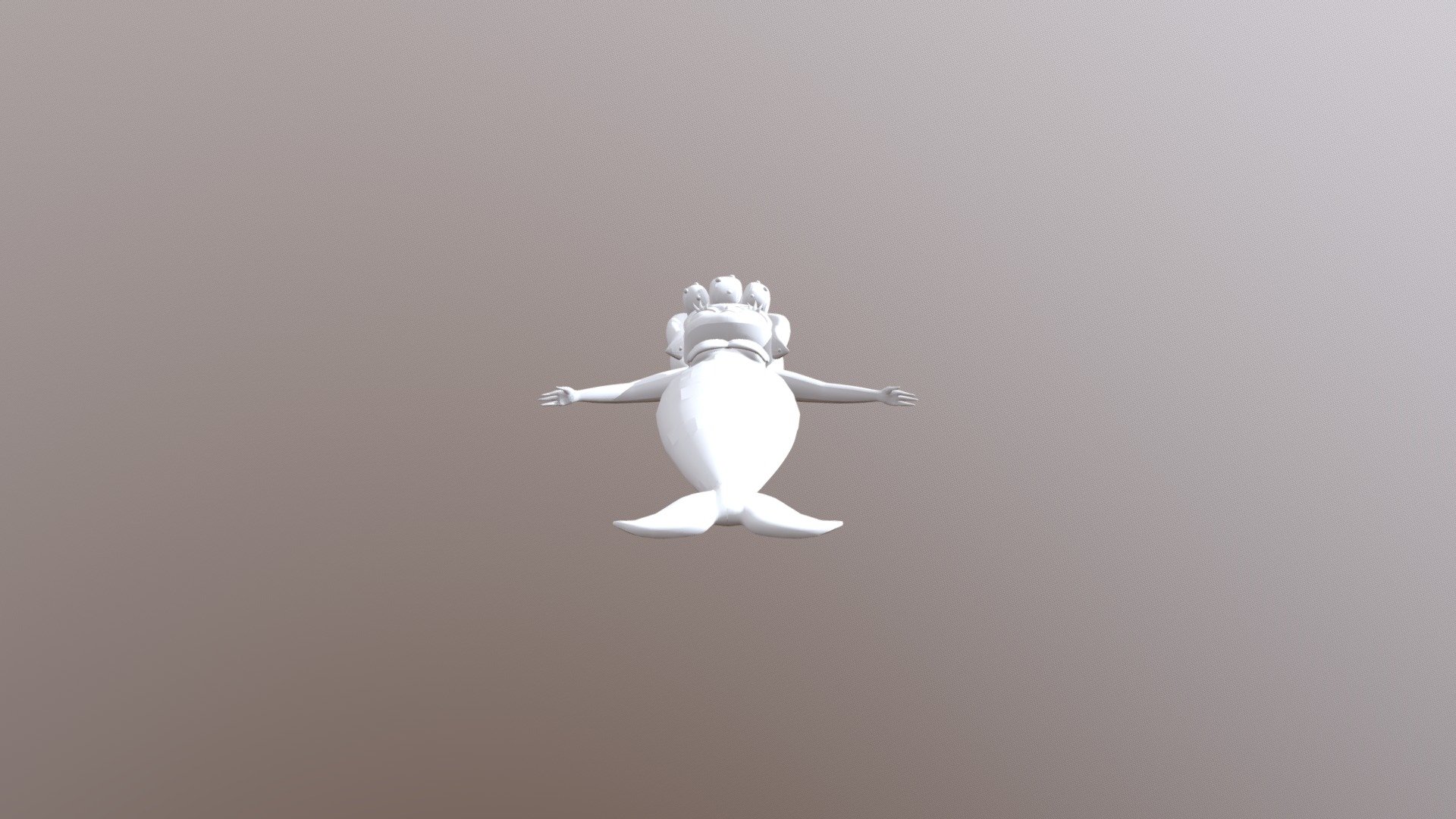 Cuphead Mermaid - Download Free 3D model by Theink (@FnafFucker ...