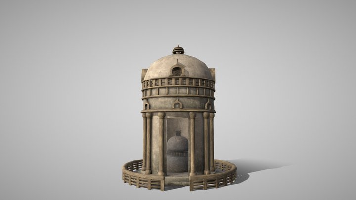 Early Buddhist Shrine, circa 3rd Century BC 3D Model