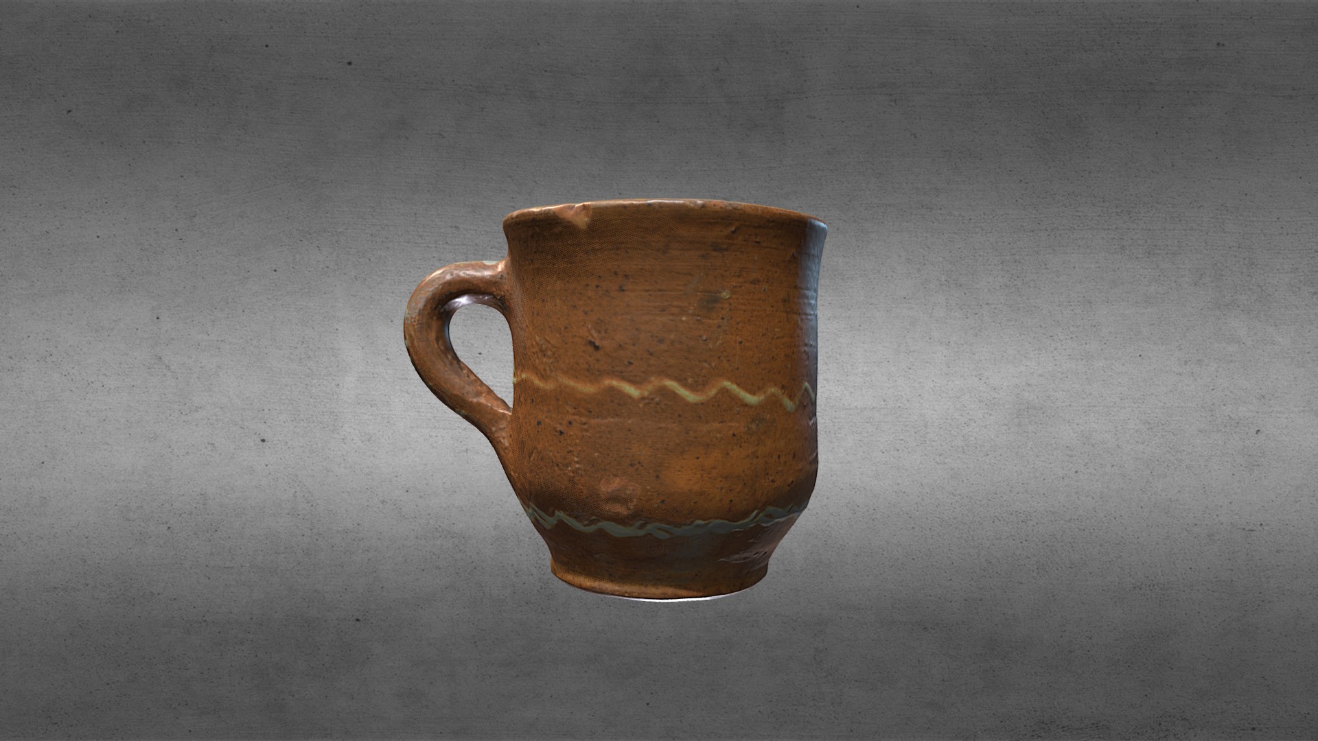 3D model Obarsia ceramic mug - This is a 3D model of the Obarsia ceramic mug. The 3D model is about a cup on a table.