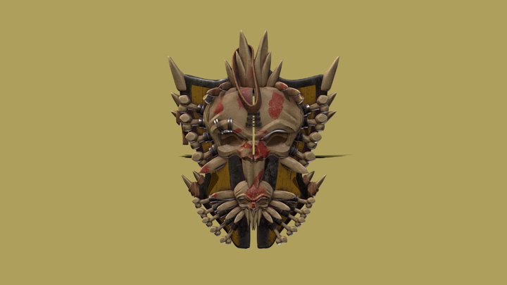 Bone_Shield_-_SketchfabWeeklyChallenge 3D Model