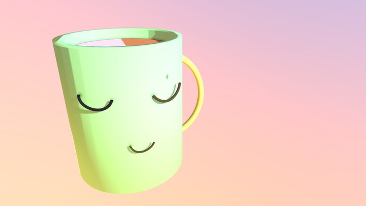Sleeping Cup 3D Model