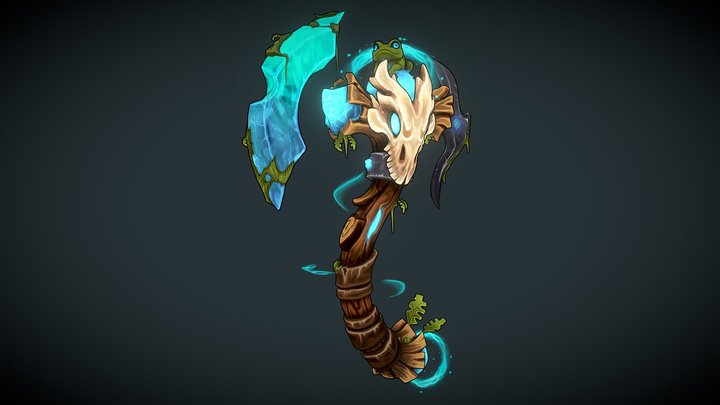 The Green Axe - Artstation Challenge 3D Model