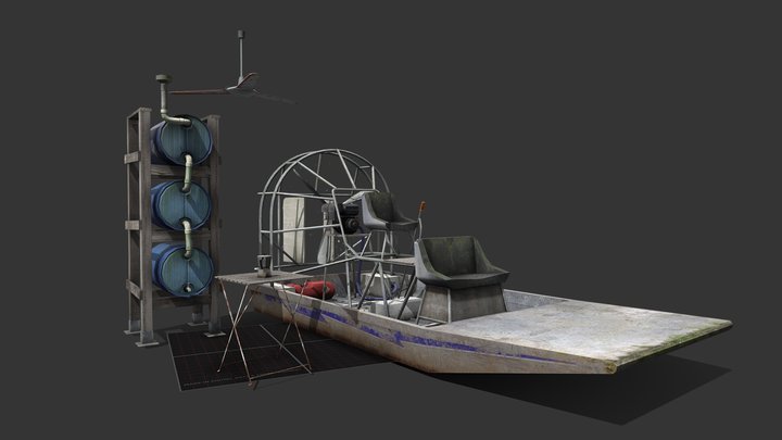 DAE 5 Finished props - Forest loner 3D Model