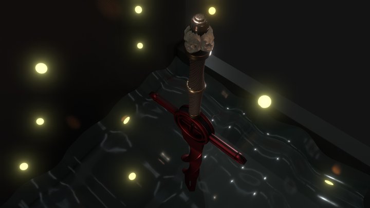 Demon Blood Sword - Wiedźmin Inspired 3D Model