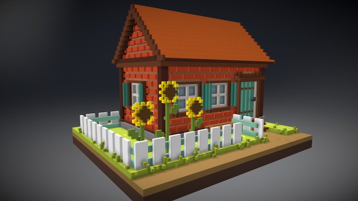 Brick House 3D Model