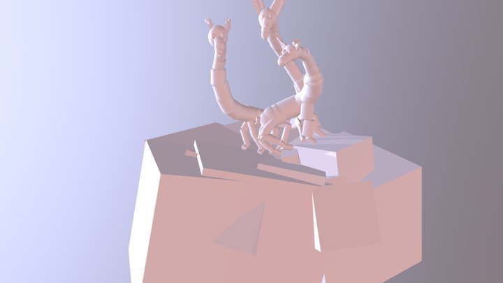 Tines (sentient dog pack/group mind) 3D Model
