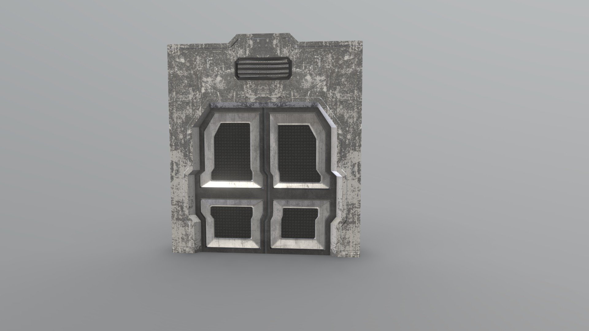 Sci-fi door with doorway