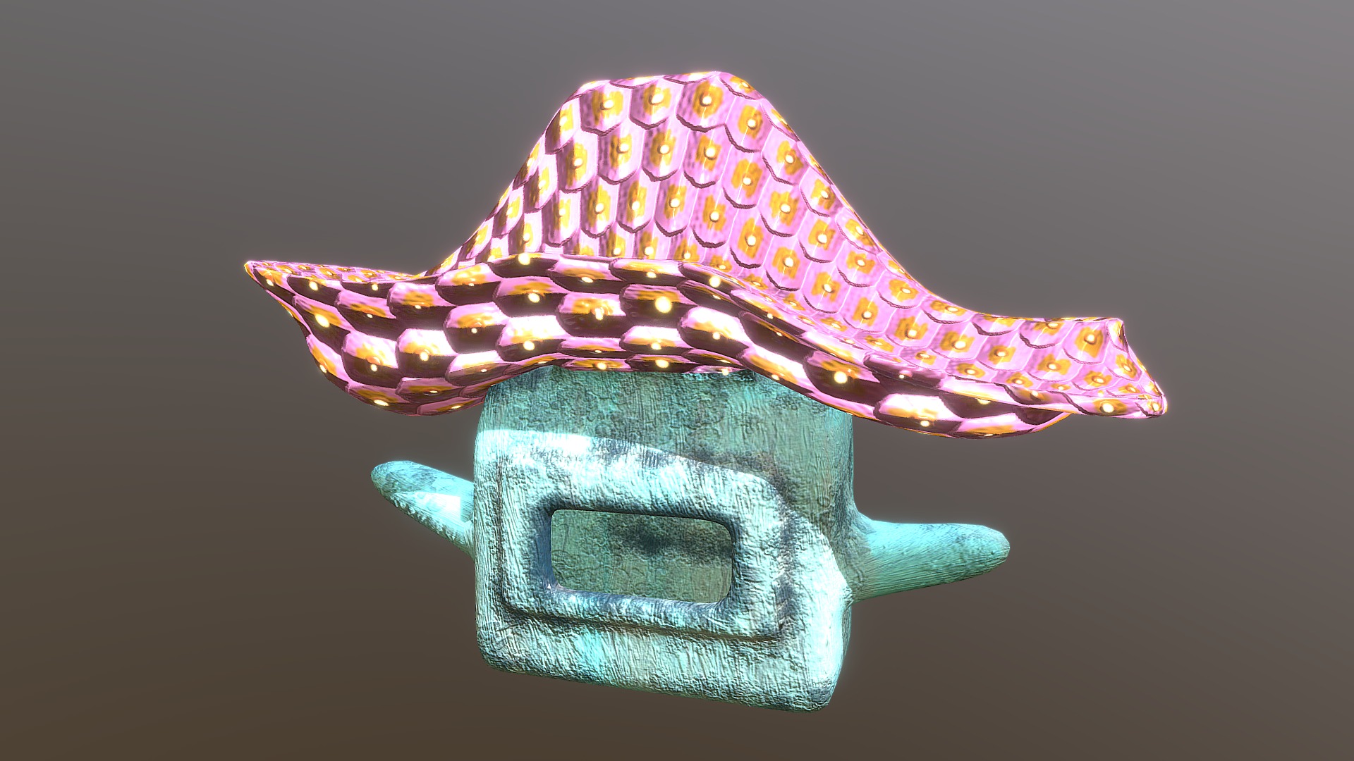 3D model Birdhouse - This is a 3D model of the Birdhouse. The 3D model is about a person wearing a mask.