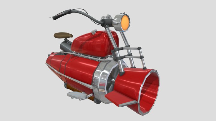 Hoverbike_Draft 3D Model