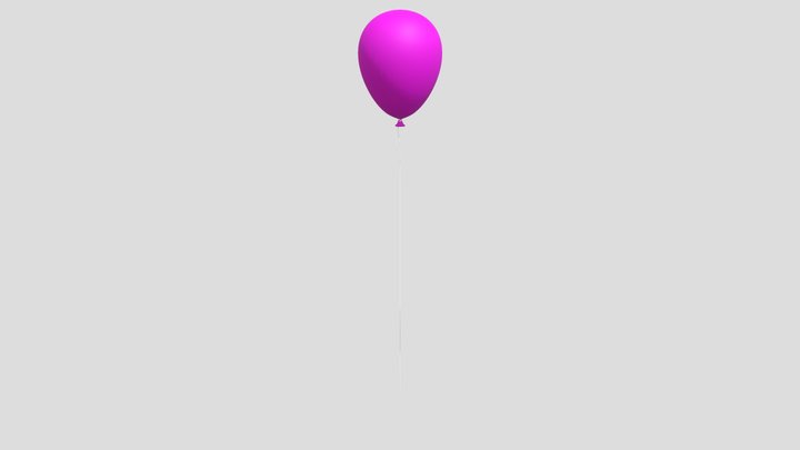 Balloon_pink 3D Model