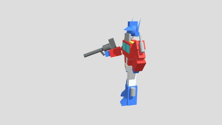 Platonic Solid character 3D Model