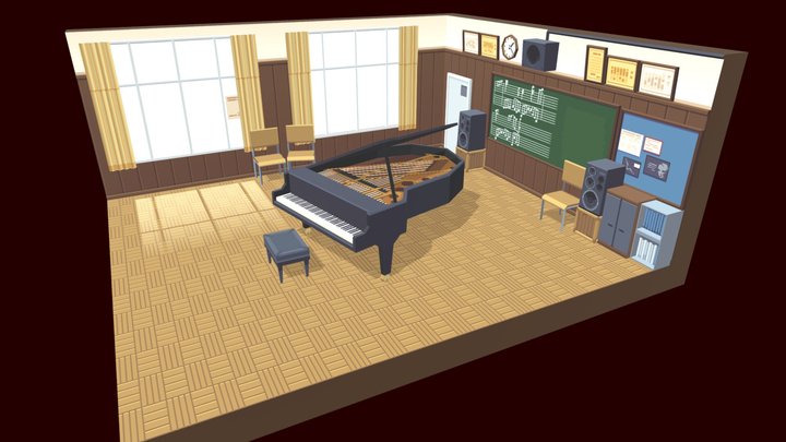 Music Room 3D Model