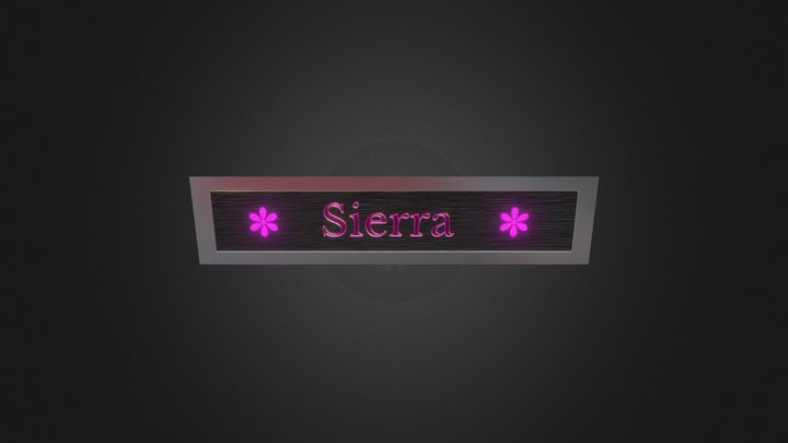 Name Plate 3D Model