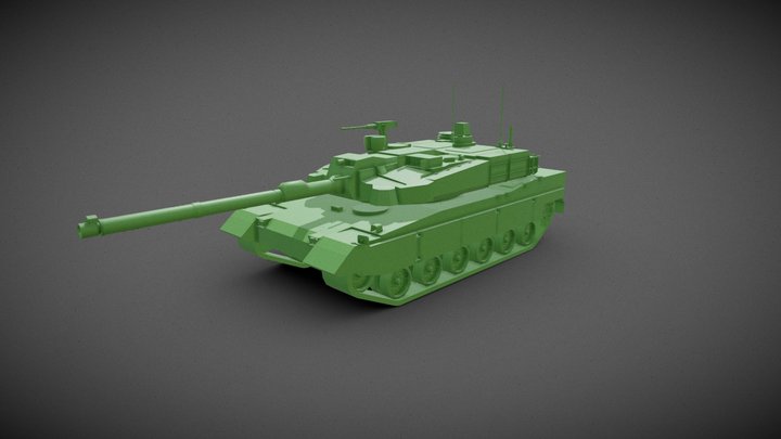 K2 Black Panther Base Mesh 3D Model