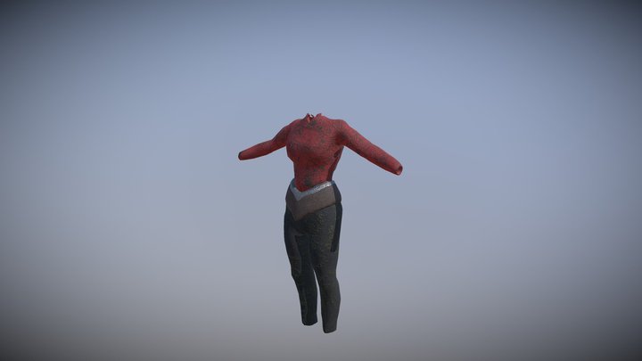 Body Pirate Girl 3D Model