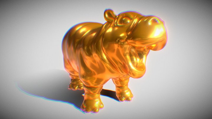 Moo Deng 3D Model