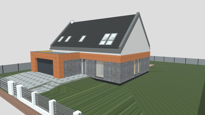 Modern House Model By Kris Szozda 3D Model