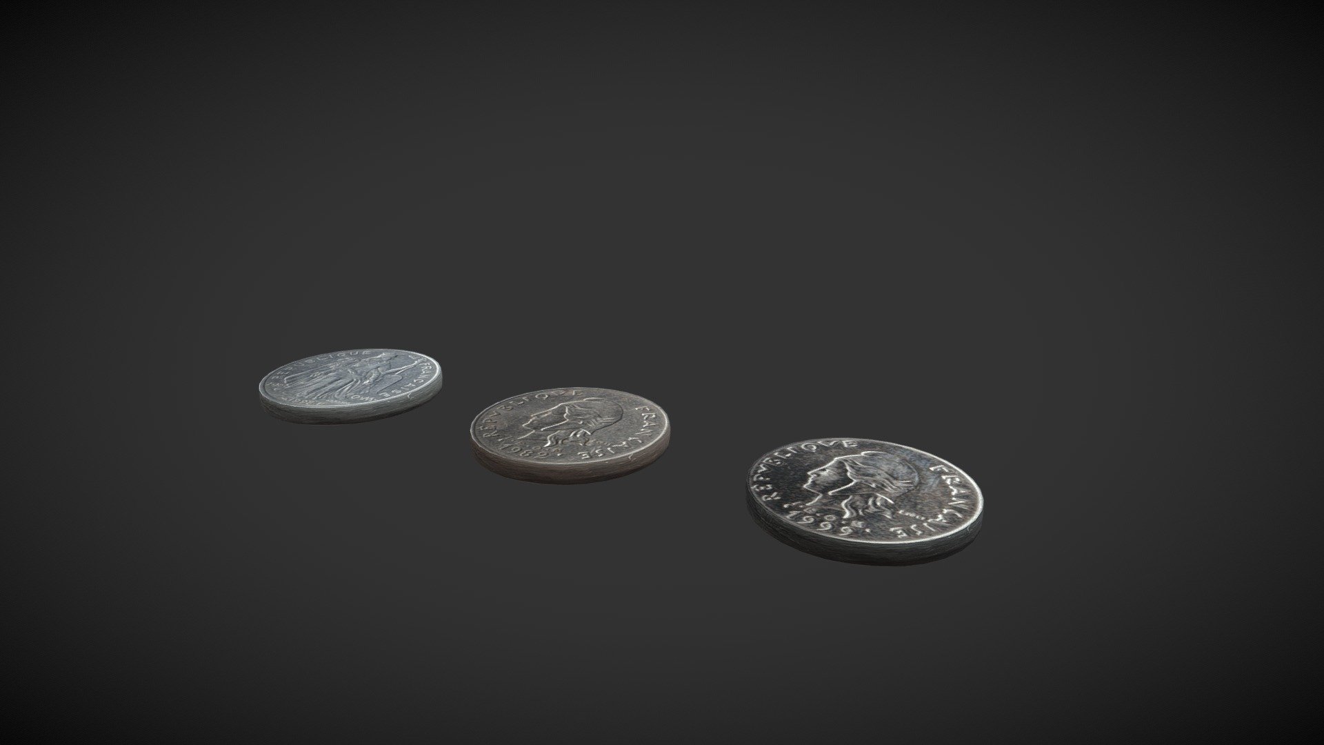 Old French Coins Download Free 3D model by MOJackal 4bc8dfd Sketchfab