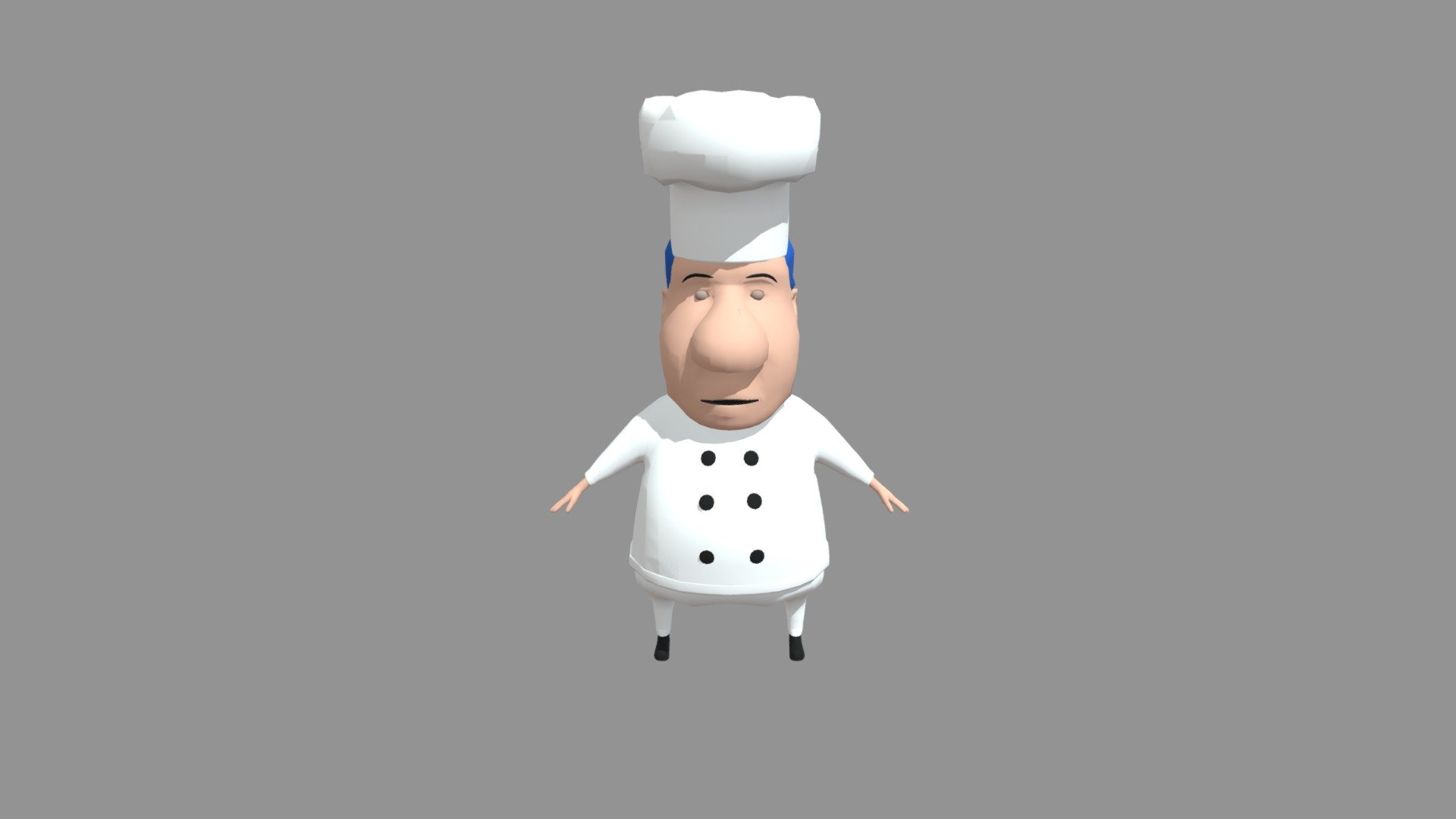 Chef - 3D model by weifeng4f [4bc932a] - Sketchfab
